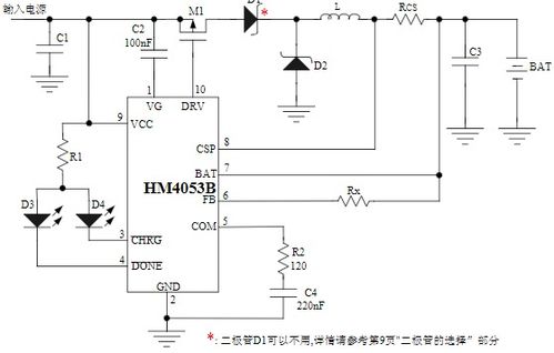 集成4A USB接口與鋰電池充電管理 HM4053B集成電路芯片設計及應用服務